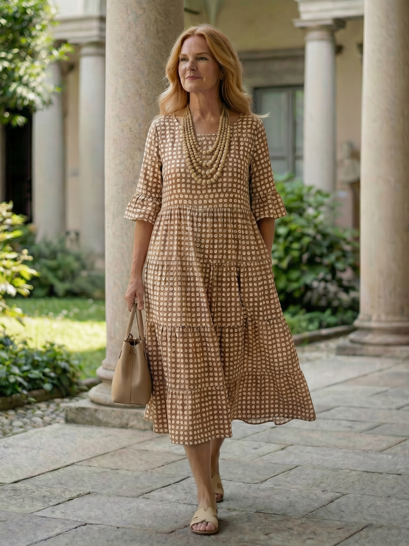 tiered midi dress uk Arlo