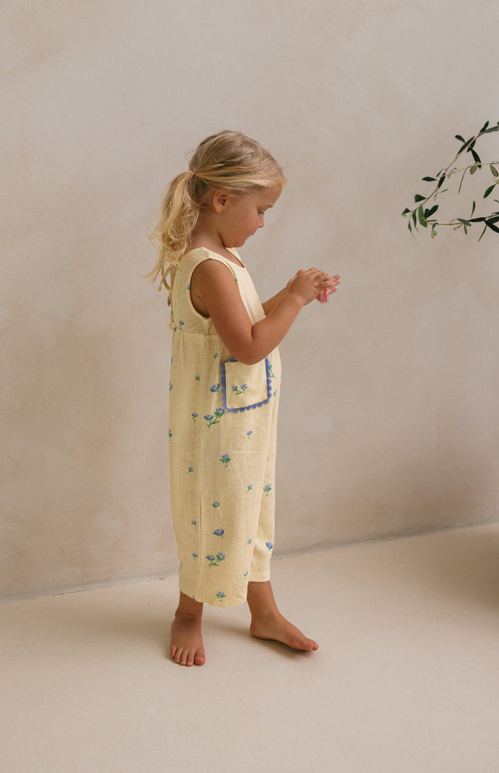 GOLDIE JUMPSUIT - BELLE FLEUR LEMON