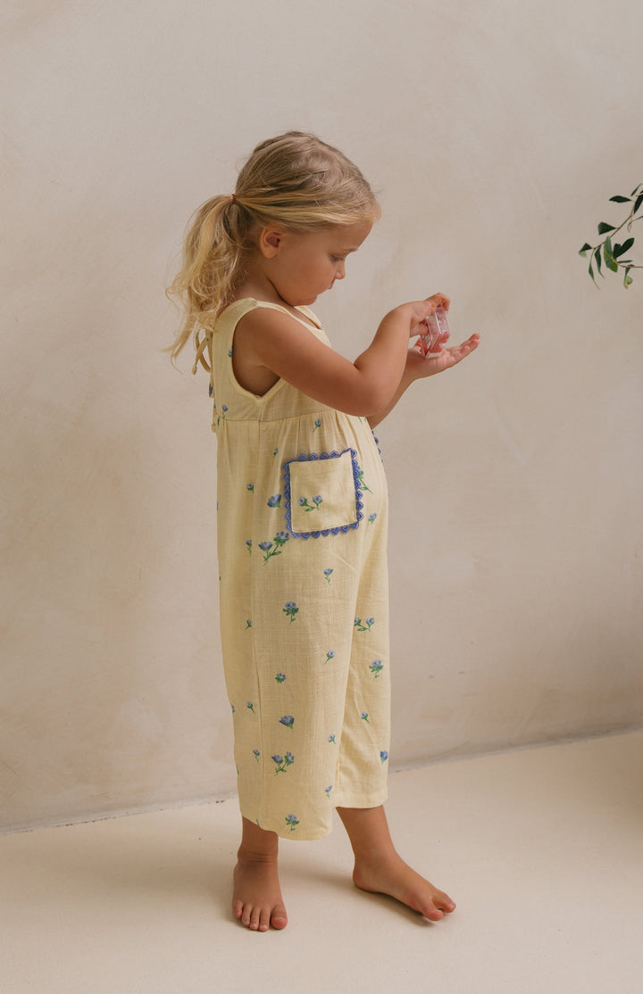 GOLDIE JUMPSUIT - BELLE FLEUR LEMON