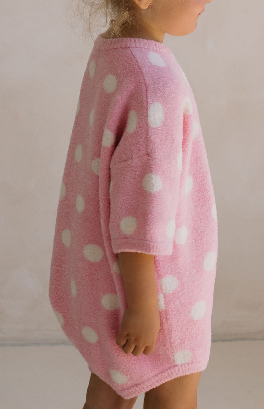 DOTTIE ROMPER - PINK POLKA
