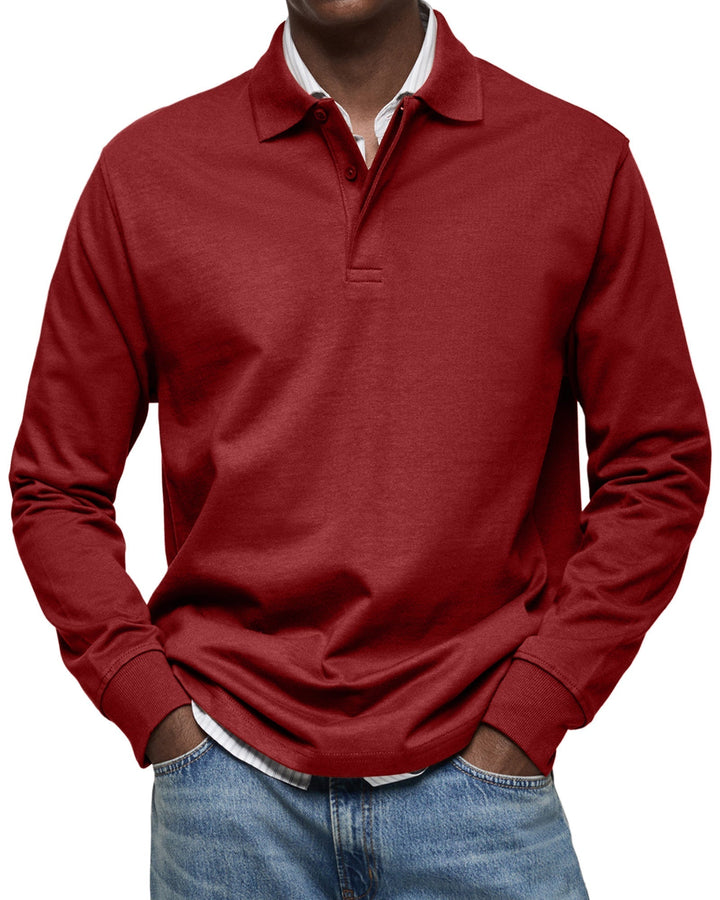 ADAM | LONG SLEEVE POLO SHIRT