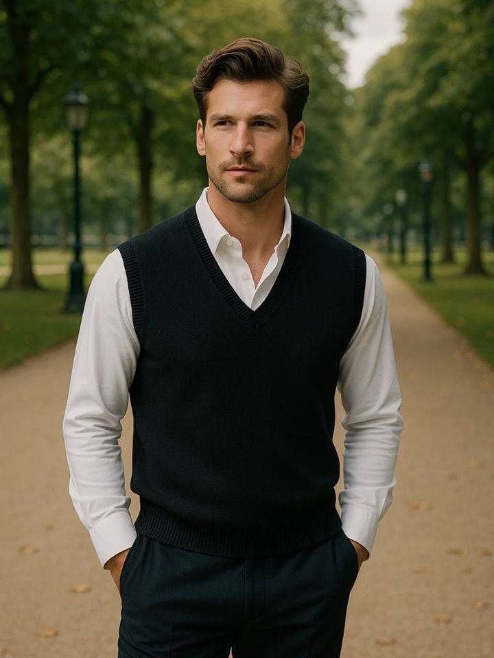 100% soft V Neck Gilet