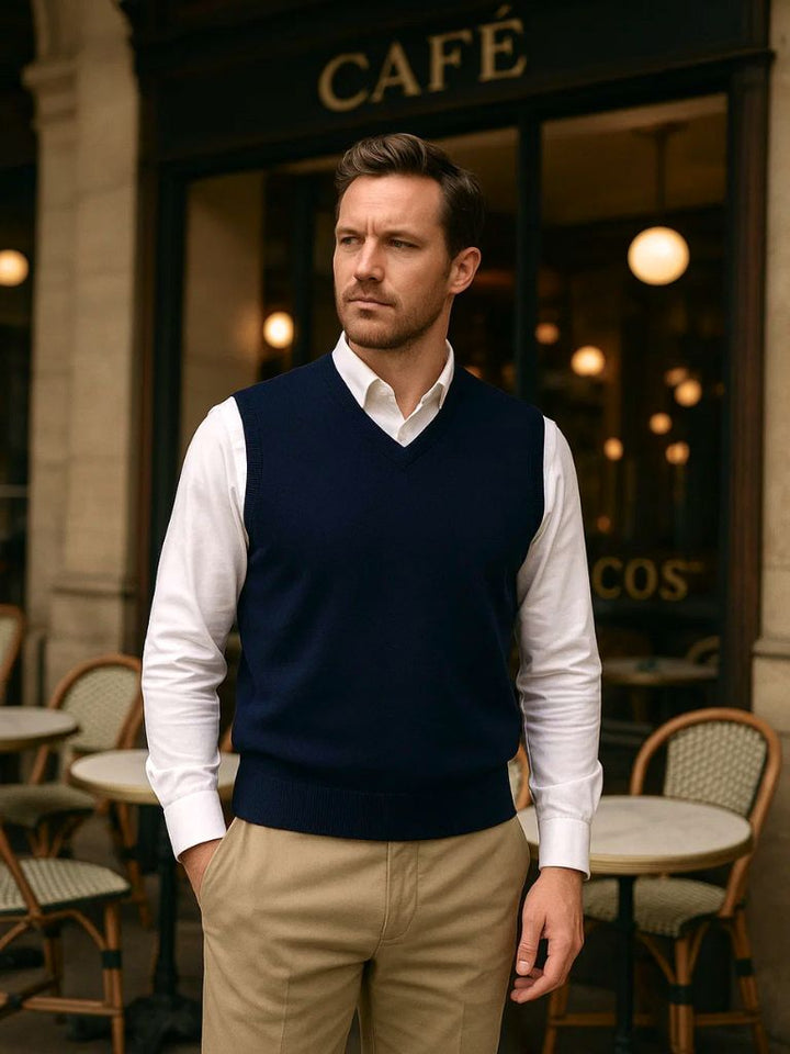 100% soft V Neck Gilet