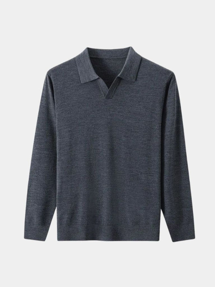 100% Wool Sweater with Pullover Neckline