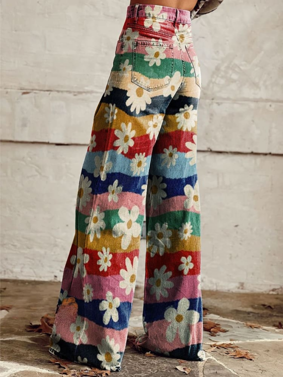 Léona - Elegant Floral Trousers