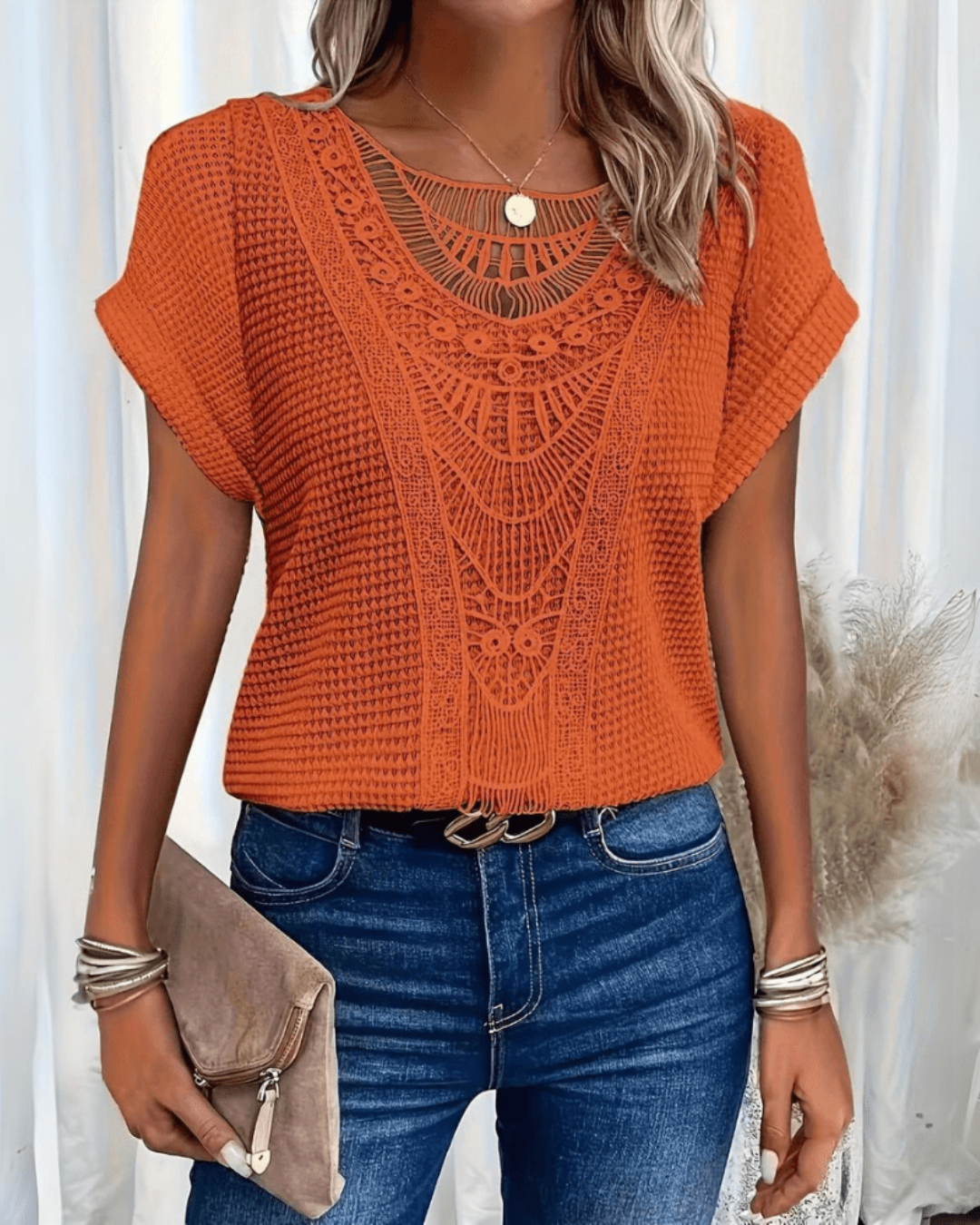 Sophie | Vintage Lace Detail Top
