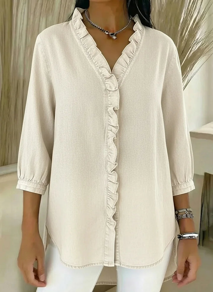 Clara | Elegant Ruffle Detail Blouse