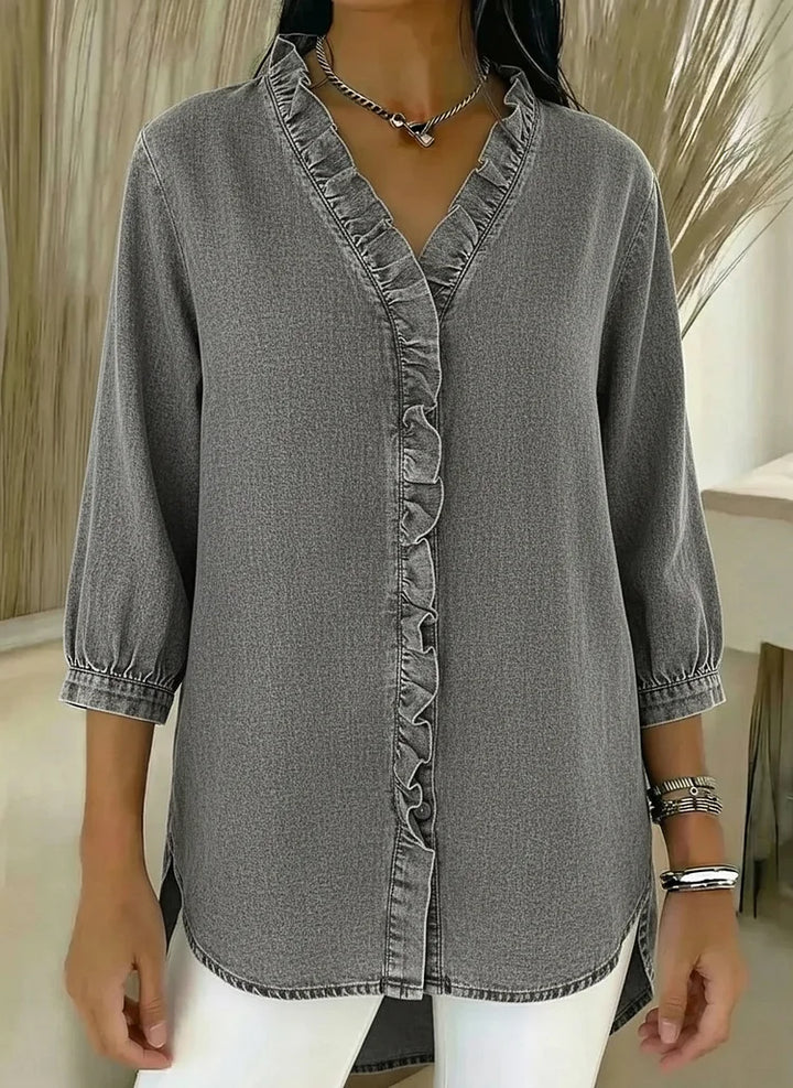 Clara | Elegant Ruffle Detail Blouse