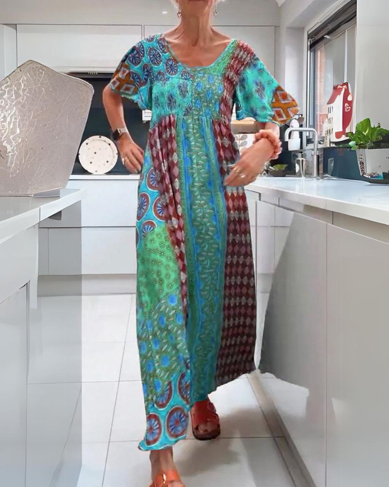 CORINNE | COLOURFUL BOHEMIAN DRESS