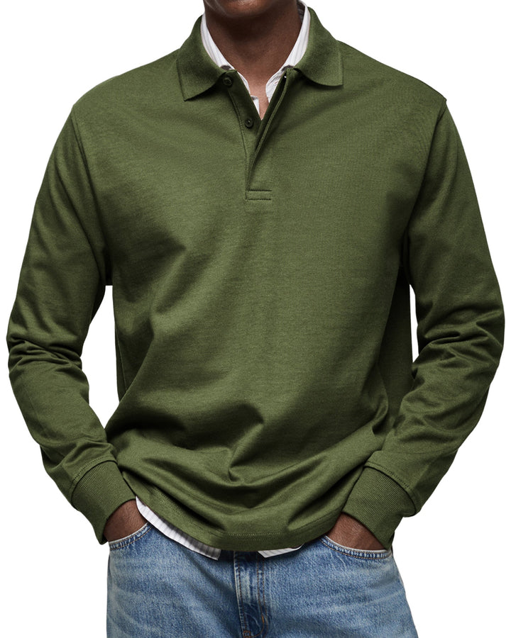 ADAM | LONG SLEEVE POLO SHIRT