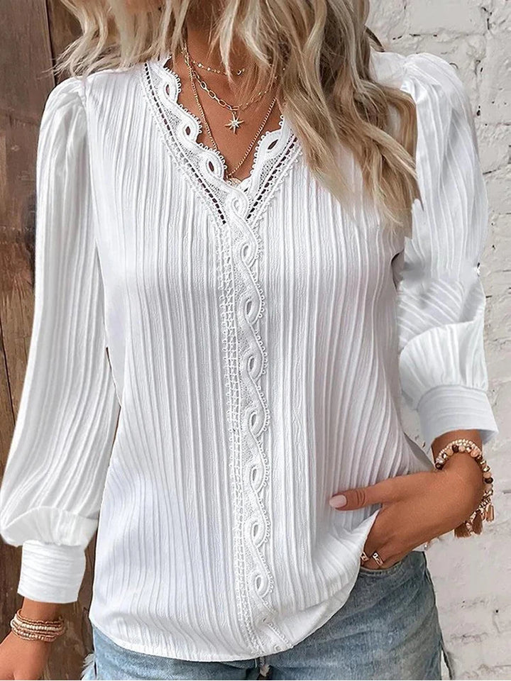 Lily | V-Neck Long Sleeve Blouse