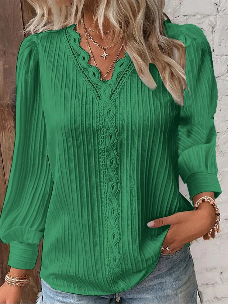 Lily | V-Neck Long Sleeve Blouse