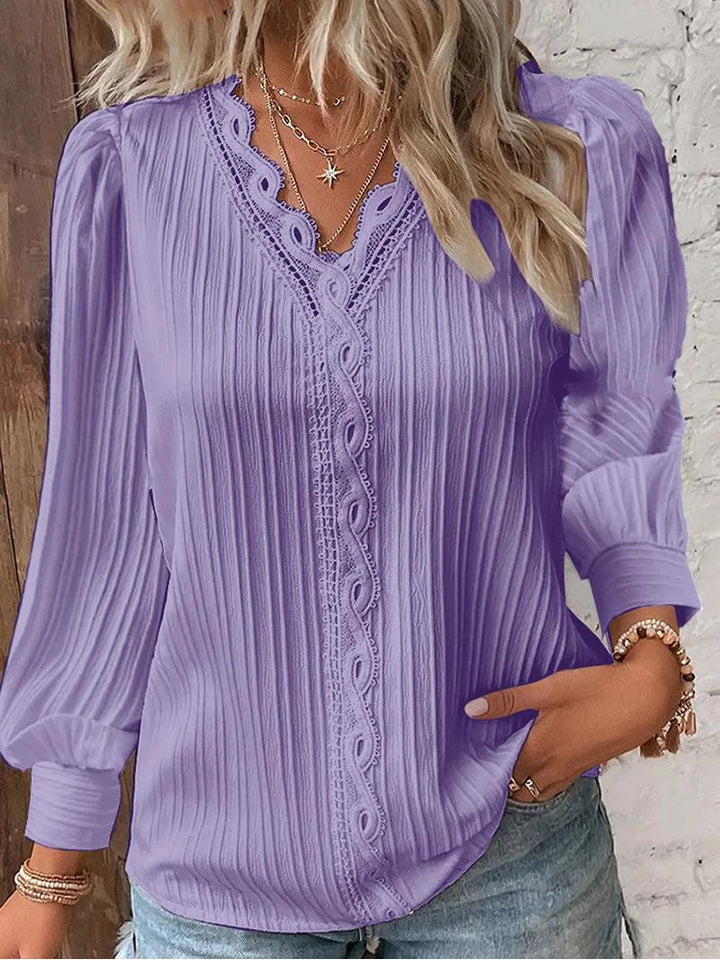 Lily | V-Neck Long Sleeve Blouse