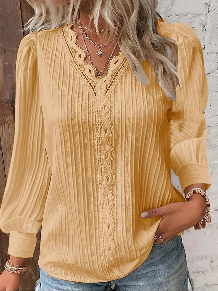 Lily | V-Neck Long Sleeve Blouse