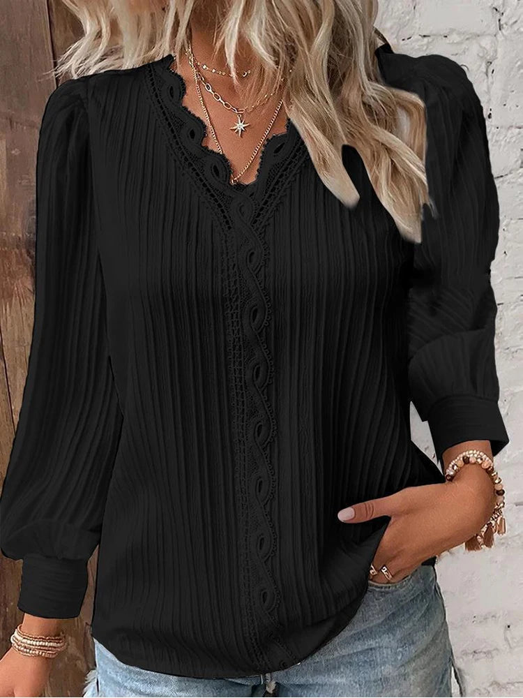 Lily | V-Neck Long Sleeve Blouse