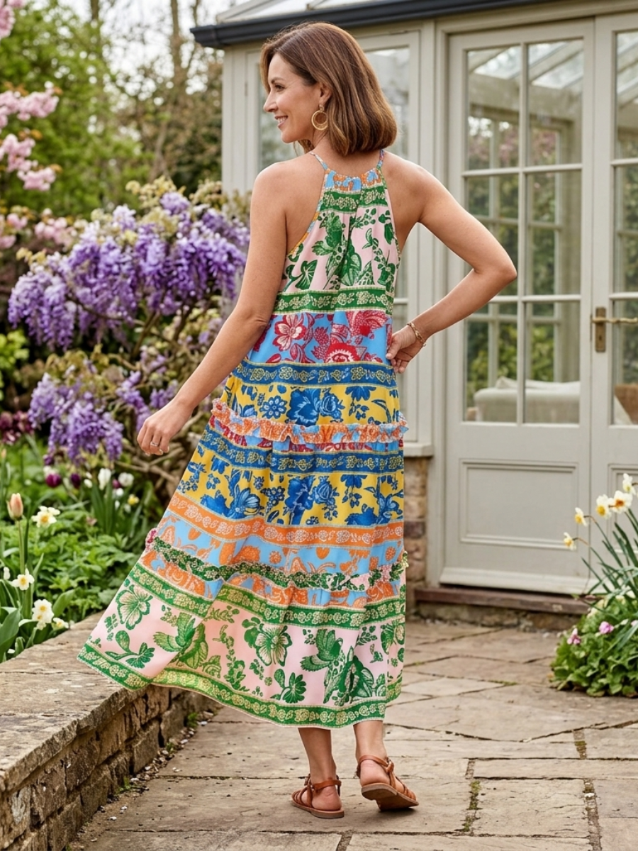 Poppy | Boho Midi Dress