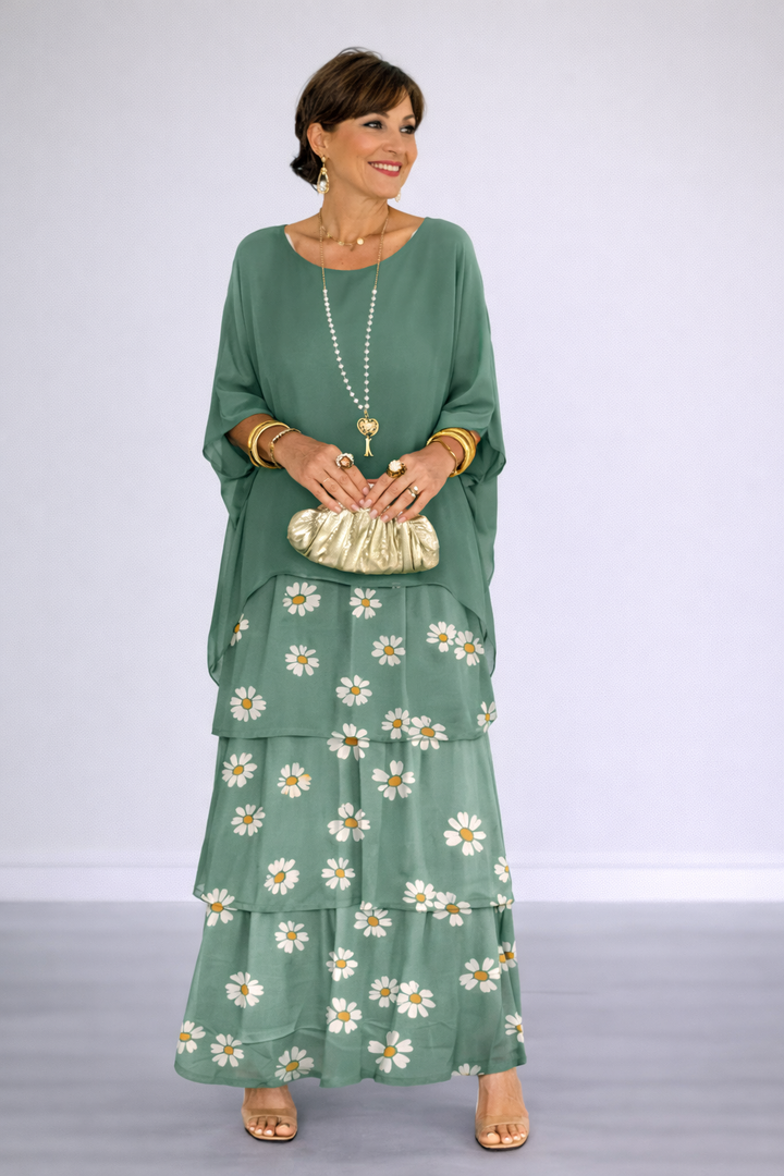 Emrys | Elegant Floral Spring Dress