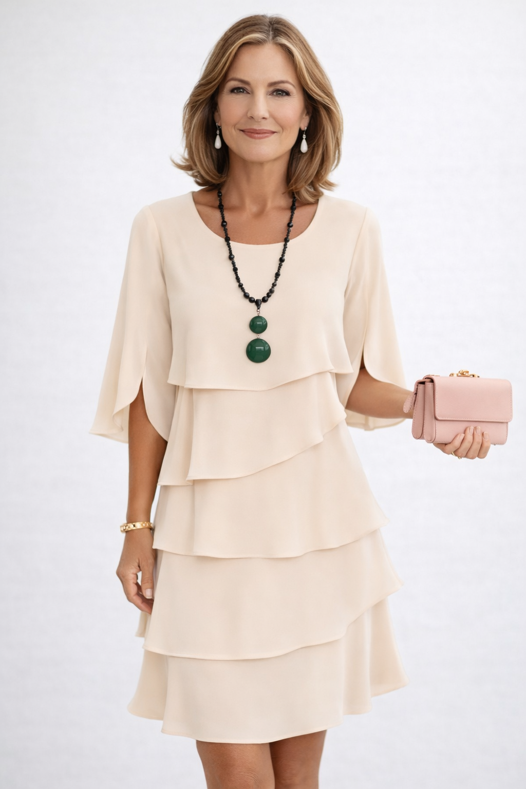 Abilene | Elegant Midi Ruffle Dress