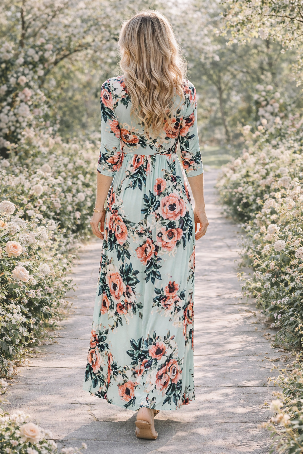Maris | Floral Spring Maxi Dress
