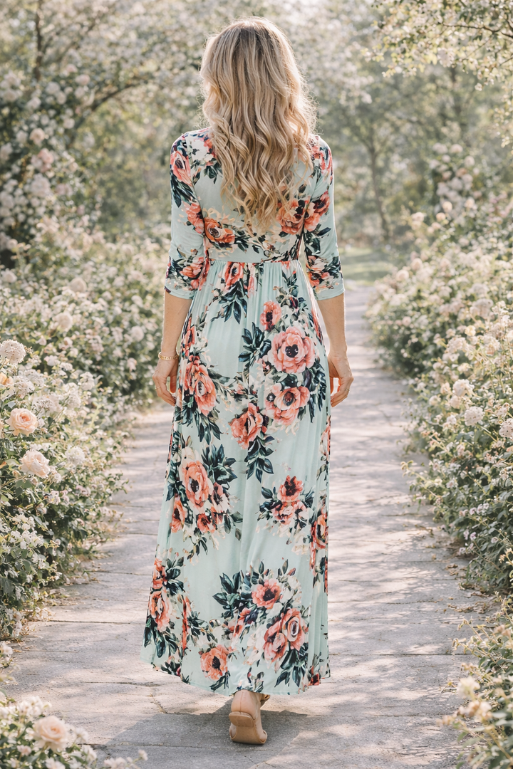 Maris | Floral Spring Maxi Dress