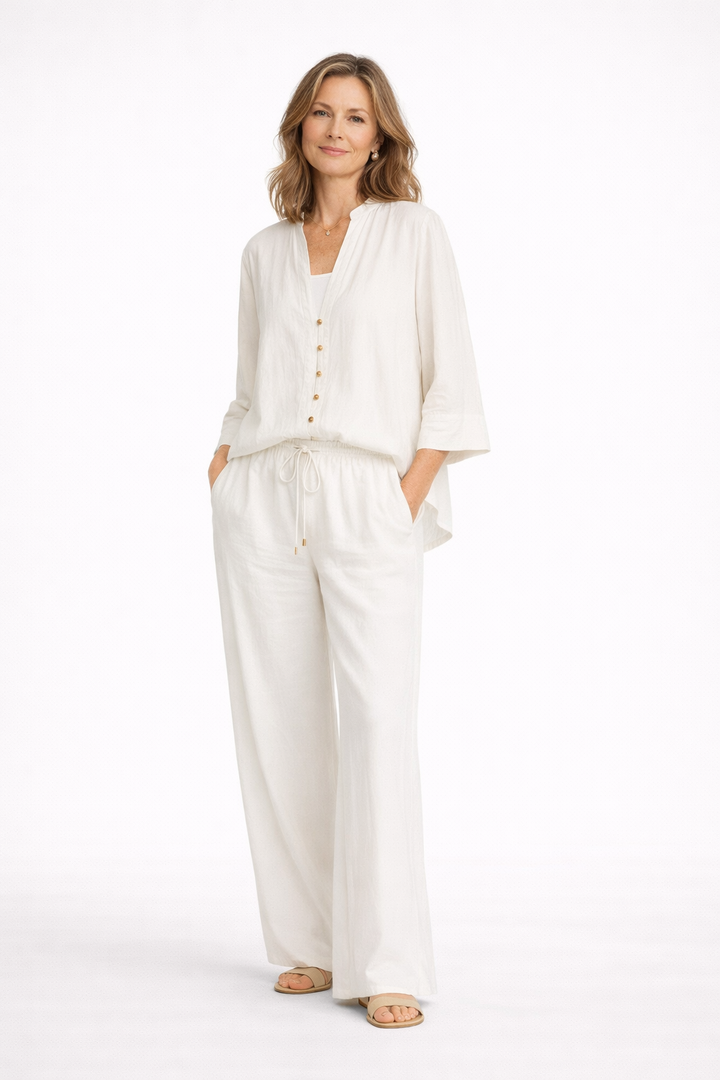 Ilona | Loose V-Neck Two-Piece Set