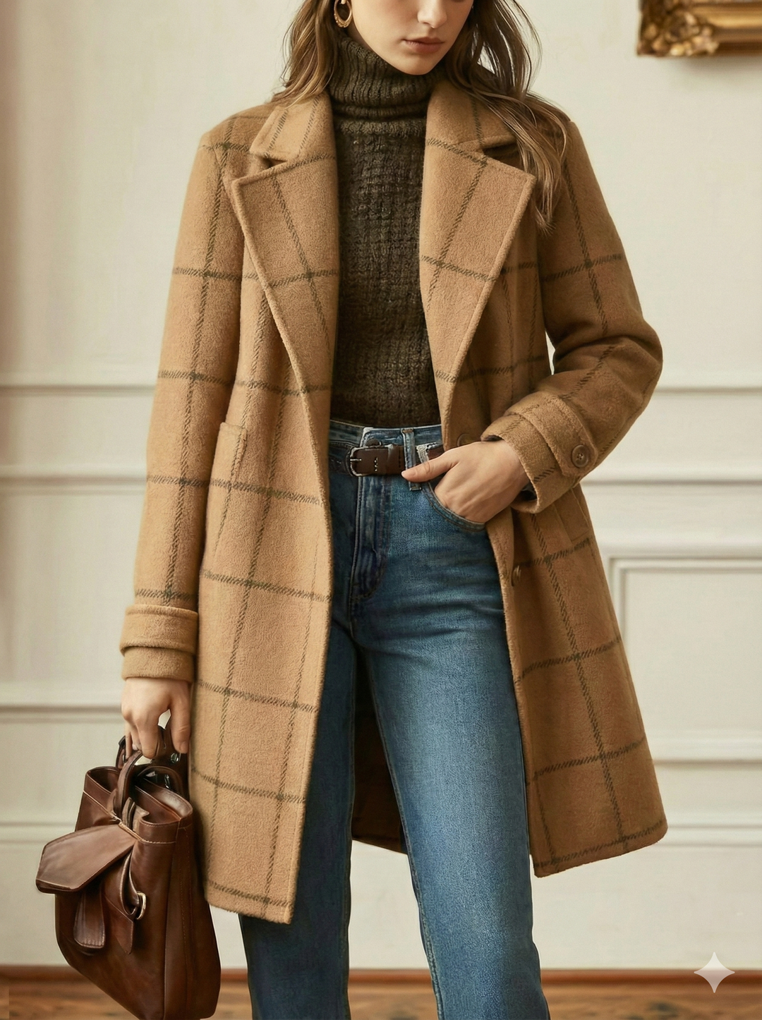 Cambridge Wool Check Coat