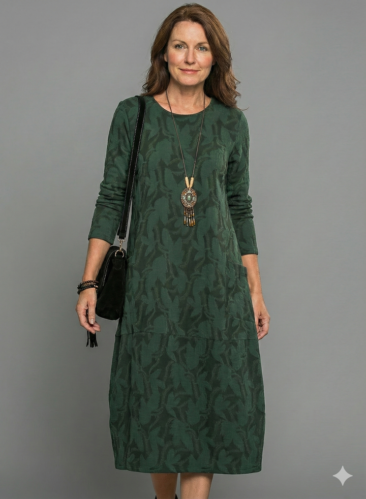 Cassie | Casual round neck winter dress