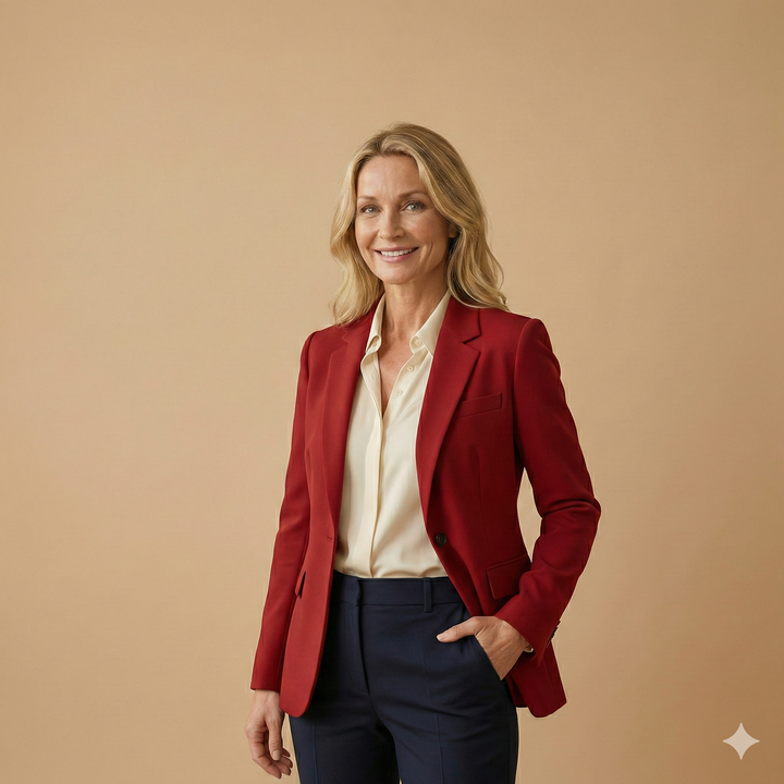 Women’s Fitted Blazer | Tailored Stretch Design for Smart and Casual Looks