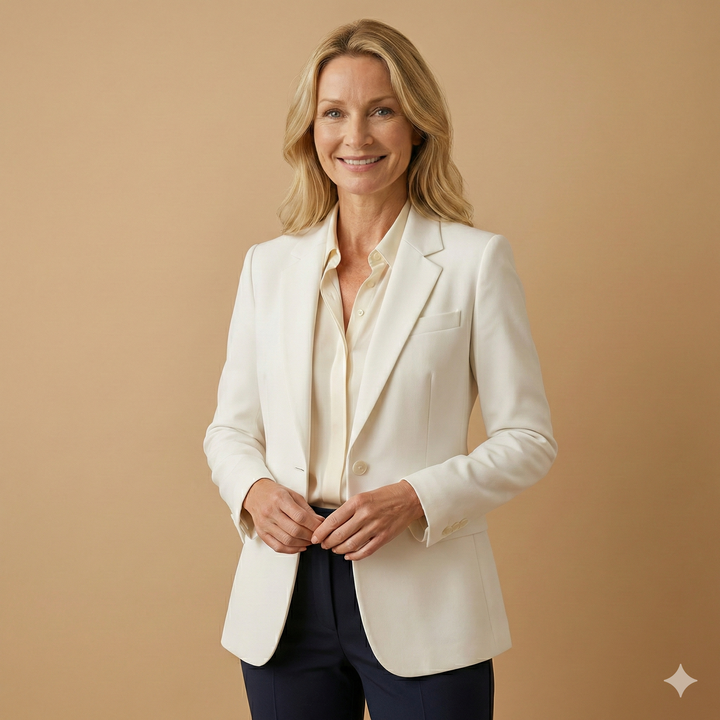 Women’s Fitted Blazer | Tailored Stretch Design for Smart and Casual Looks