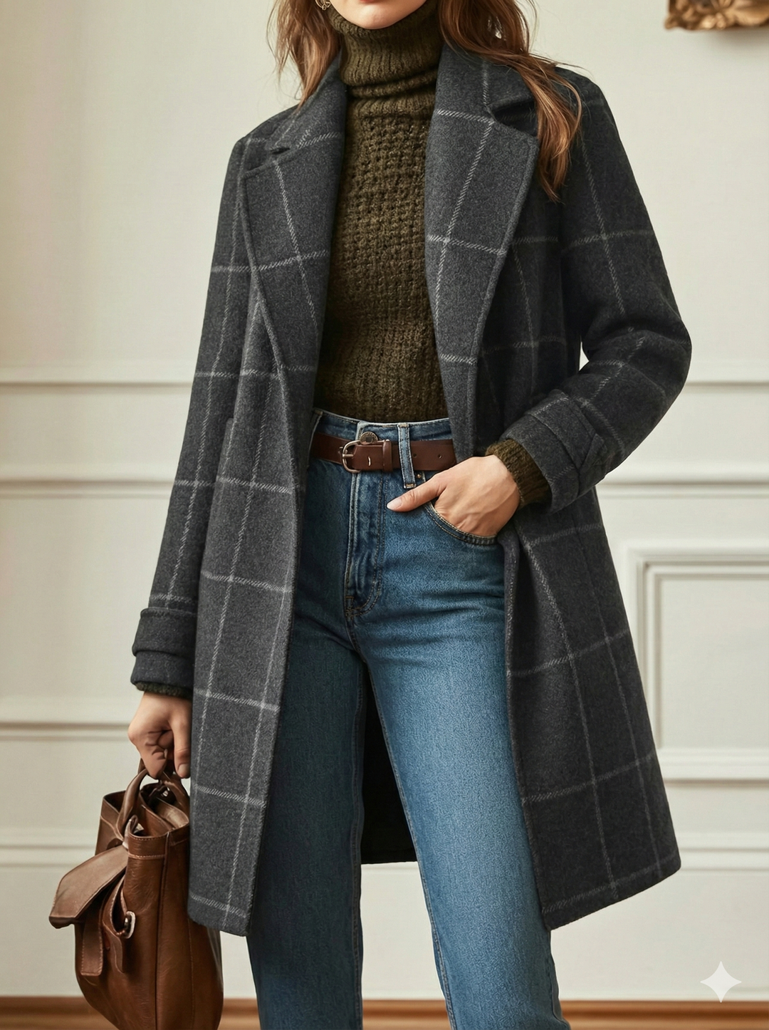 Cambridge Wool Check Coat