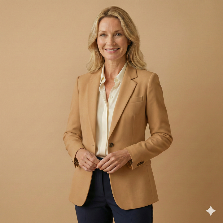 Women’s Fitted Blazer | Tailored Stretch Design for Smart and Casual Looks