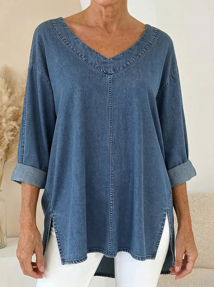 Elara | Relaxed V-Neck Top