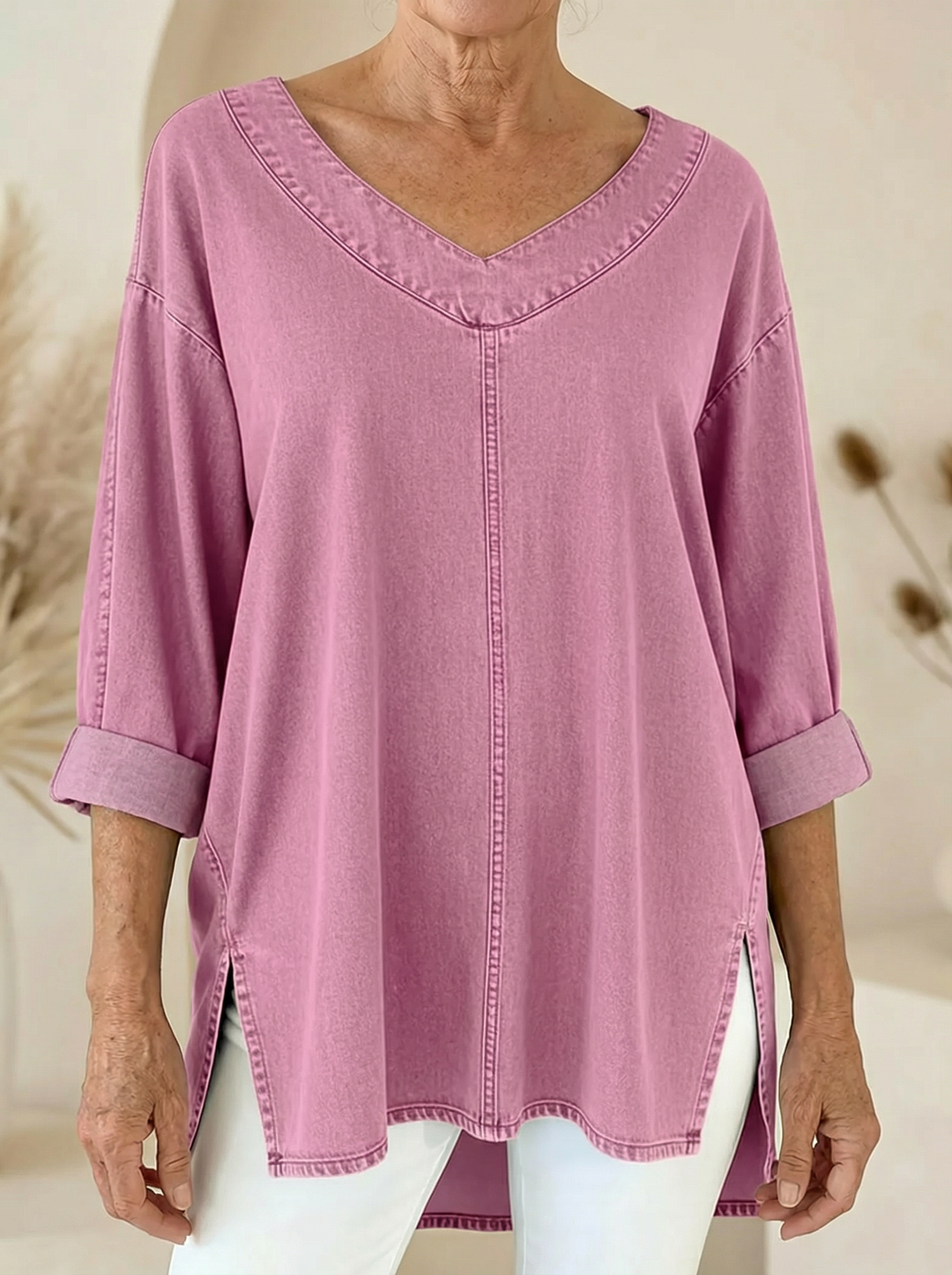 Elara | Relaxed V-Neck Top