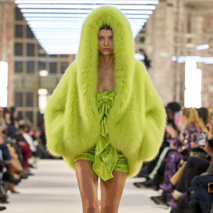 STELLA™ - Comfy Hooded Long Sleeve Faux Coat