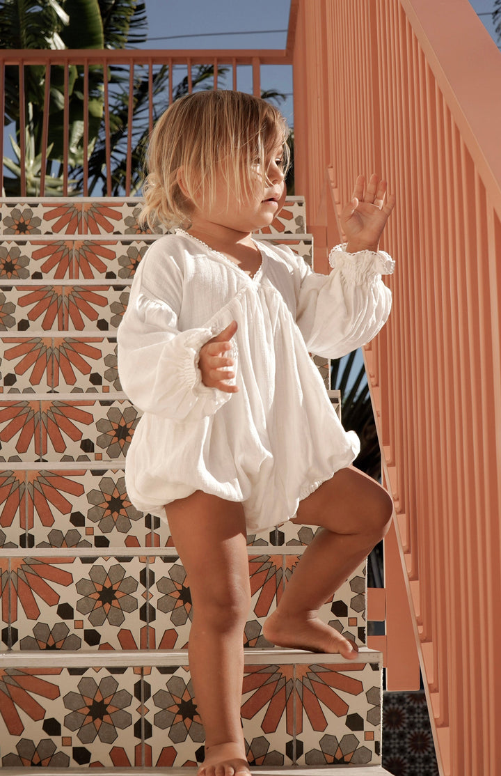 LOLLY ROMPER - WHITE