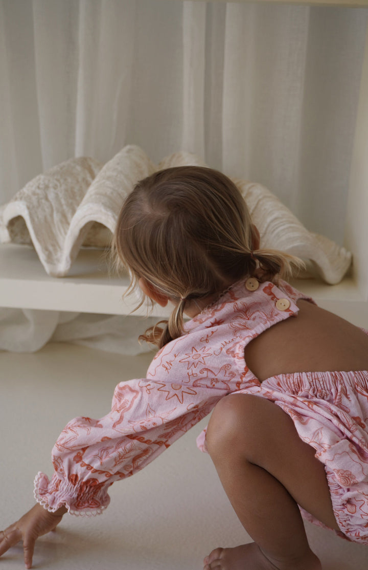LOLLY ROMPER - PINK/RED
