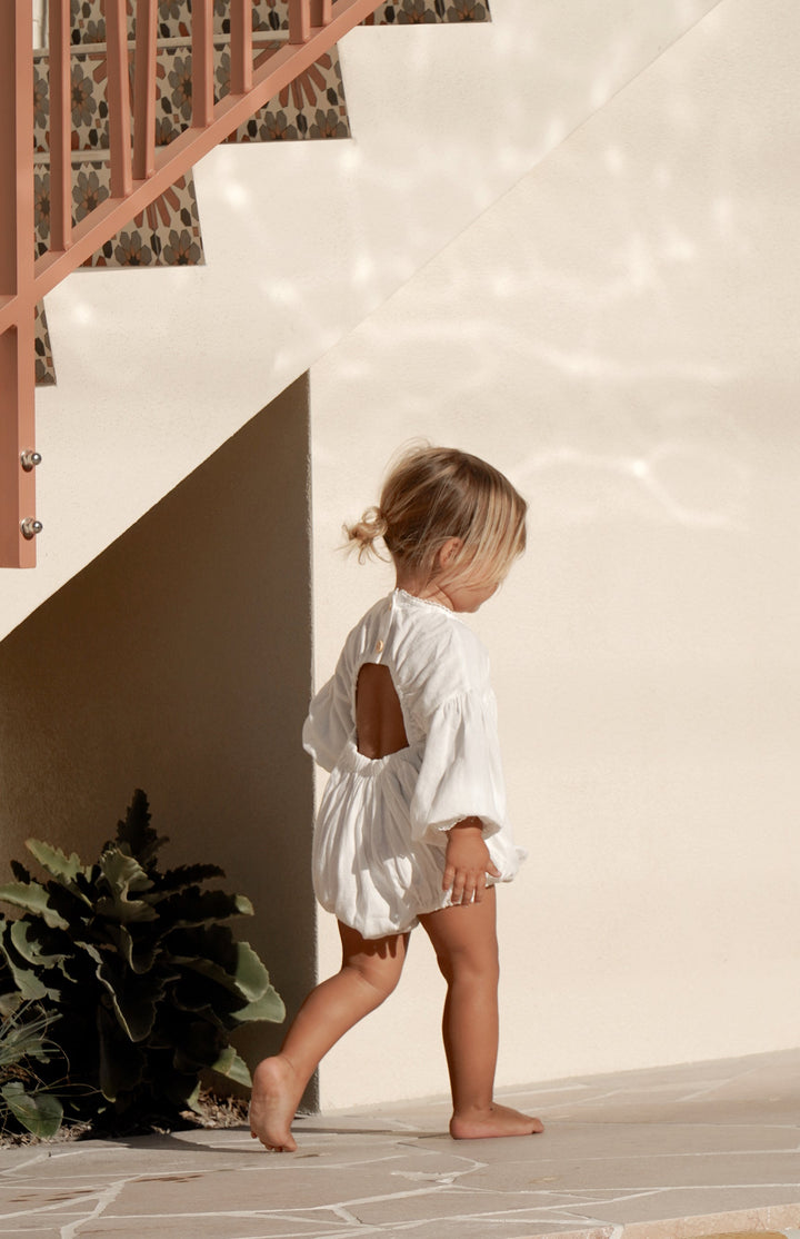 LOLLY ROMPER - WHITE