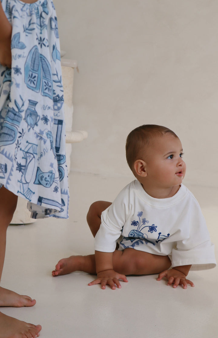 SANTORINI T SHIRT ROMPER