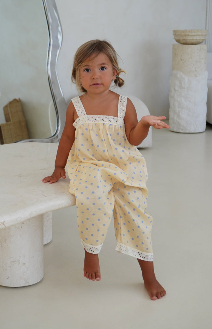 SASKIA JUMPSUIT - LIMON BLEU