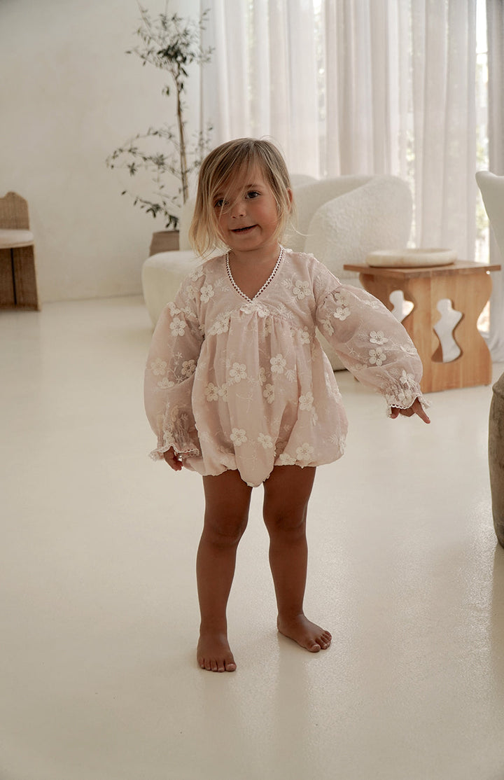 LOLLY ROMPER - CELESTE BLUSH