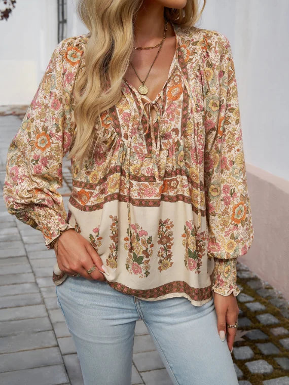 Nayla | Women’s Relaxed V-Neck Blouse