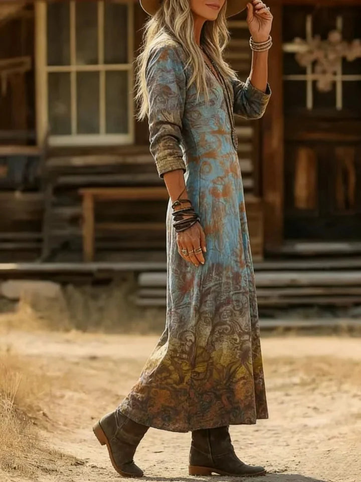 Elowen | Colourful Long Sleeve Dress