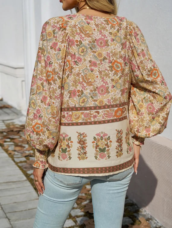 Nayla | Women’s Relaxed V-Neck Blouse