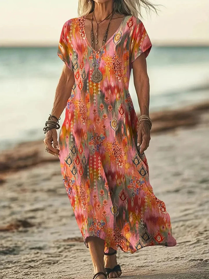 Solene | Colourful Bohemian Dress
