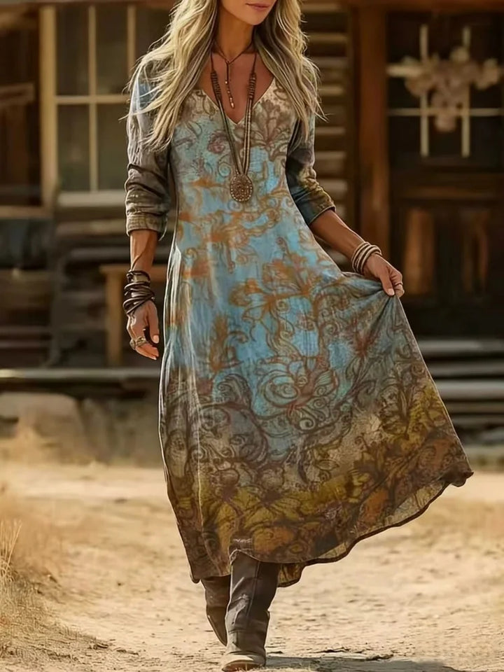 Elowen | Colourful Long Sleeve Dress