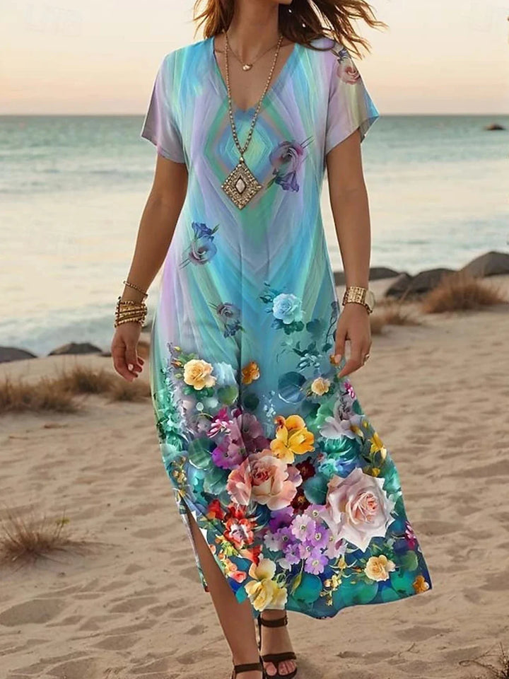 Solene | Colourful Bohemian Dress