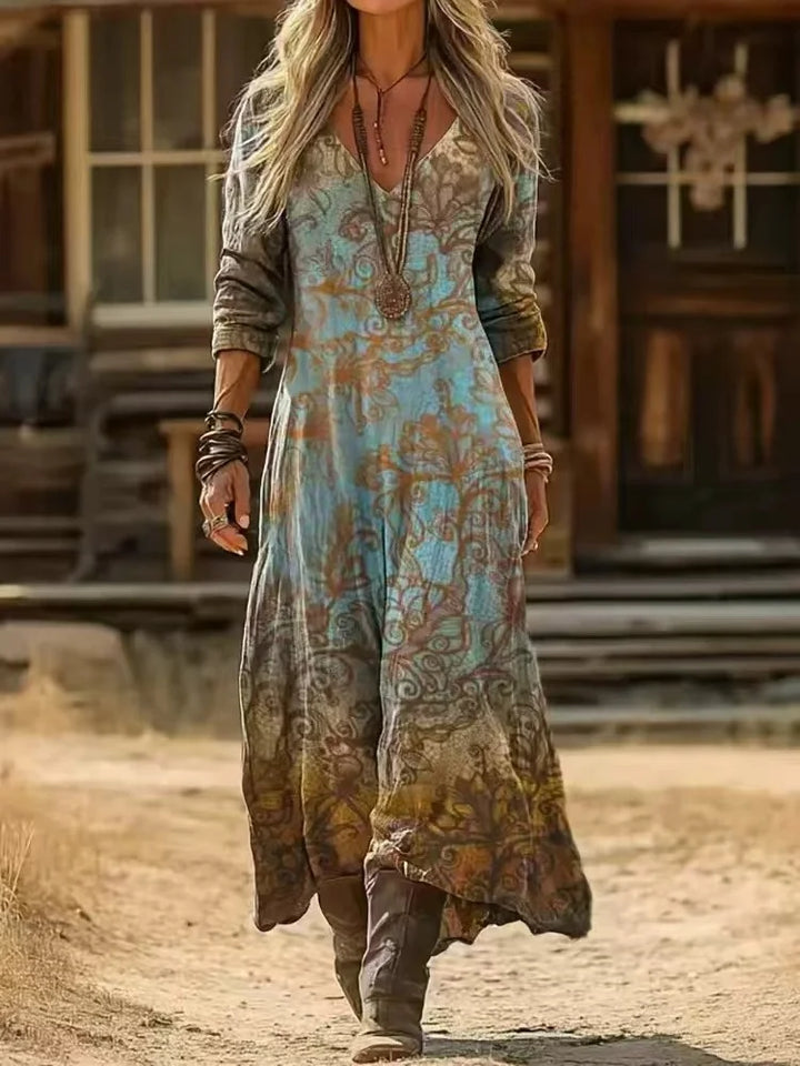 Elowen | Colourful Long Sleeve Dress