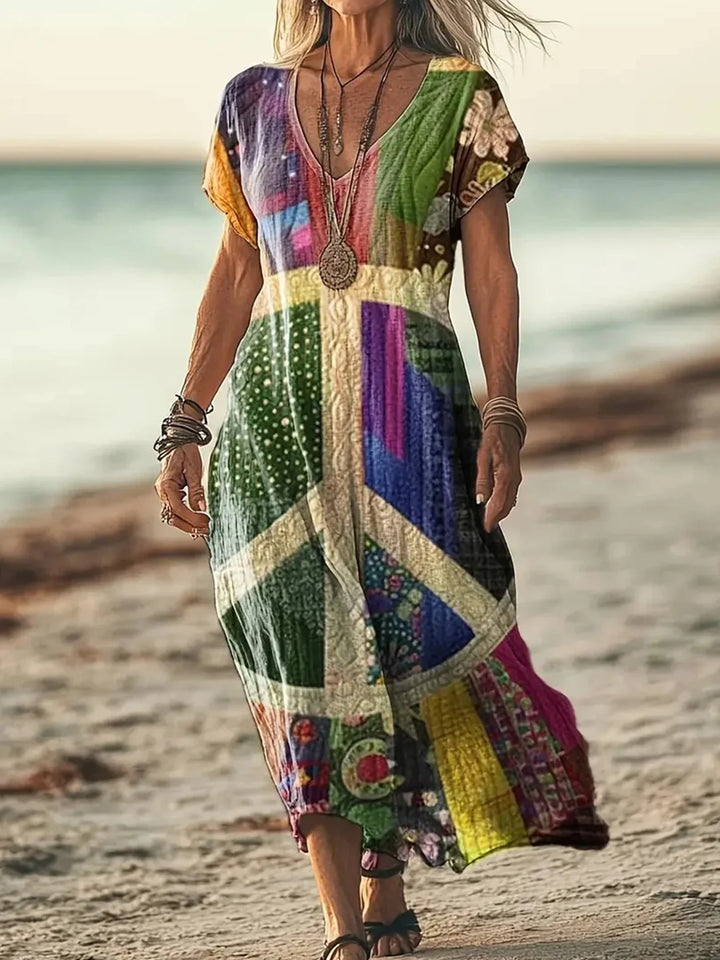 Solene | Colourful Bohemian Dress