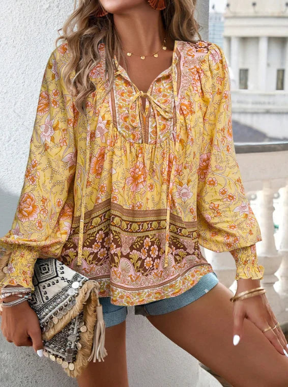Nayla | Women’s Relaxed V-Neck Blouse