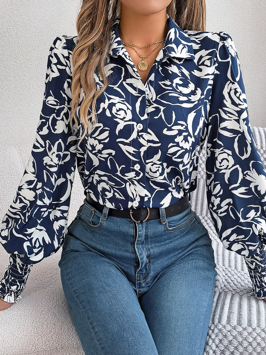 Amara | Women’s Elegant Long Sleeve Blouse